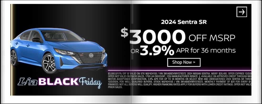 Lia Black Friday - Nissan Glens Falls