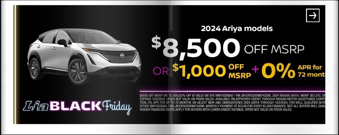 Lia Black Friday - Nissan Glens Falls