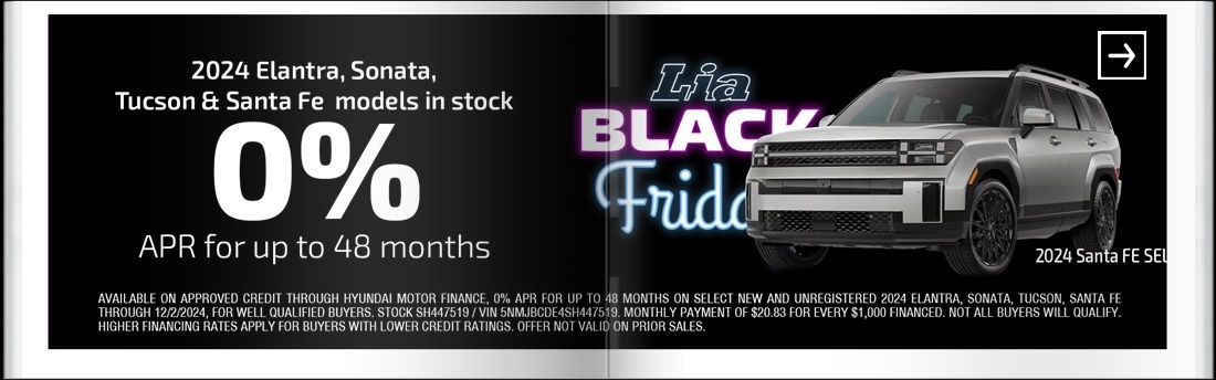 Lia Black Friday - Hyundai Enfield