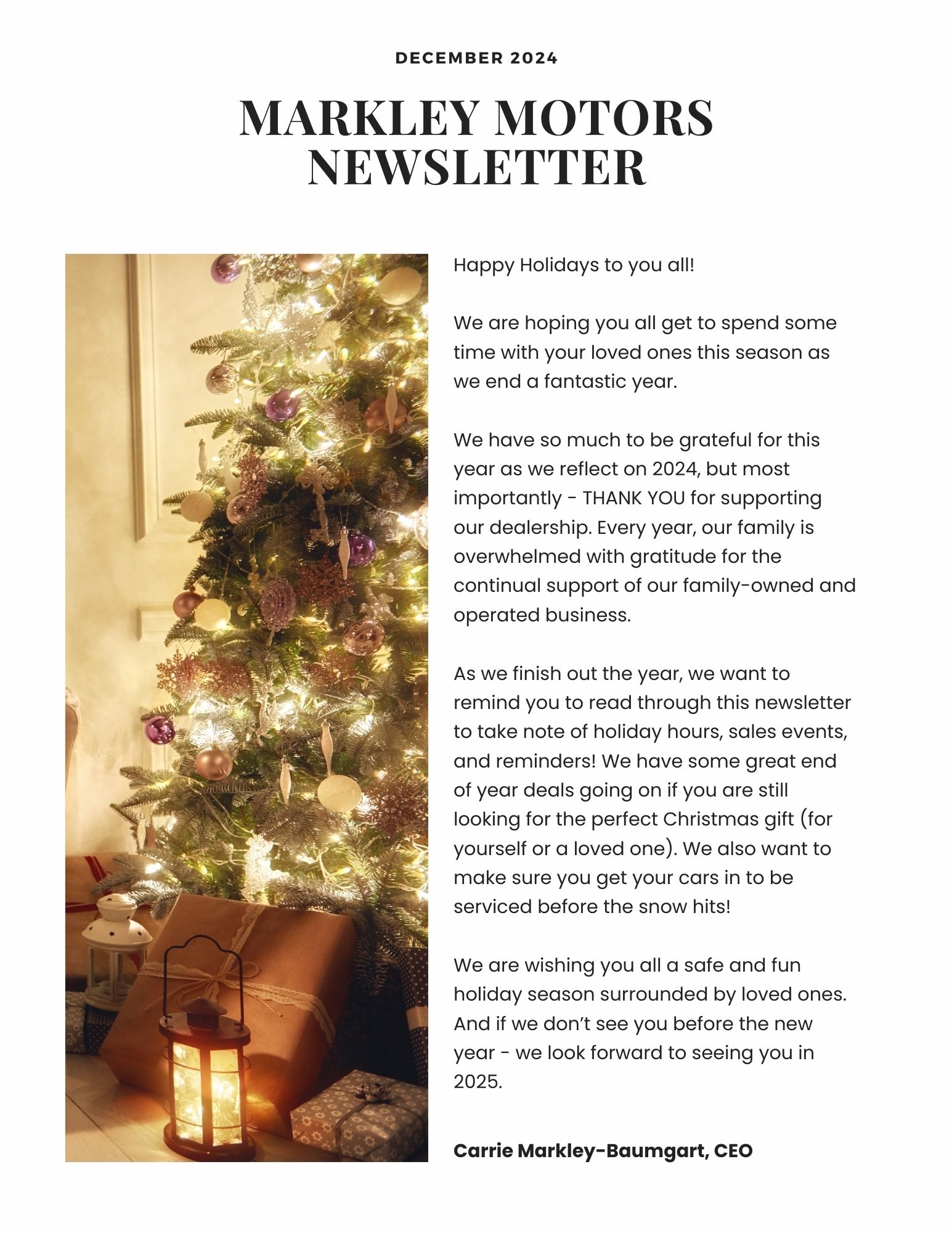 Newsletter Page 1