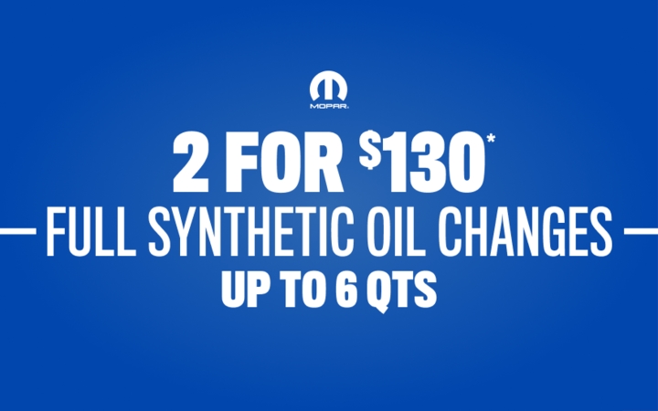 2 OIL CHANGES for $130