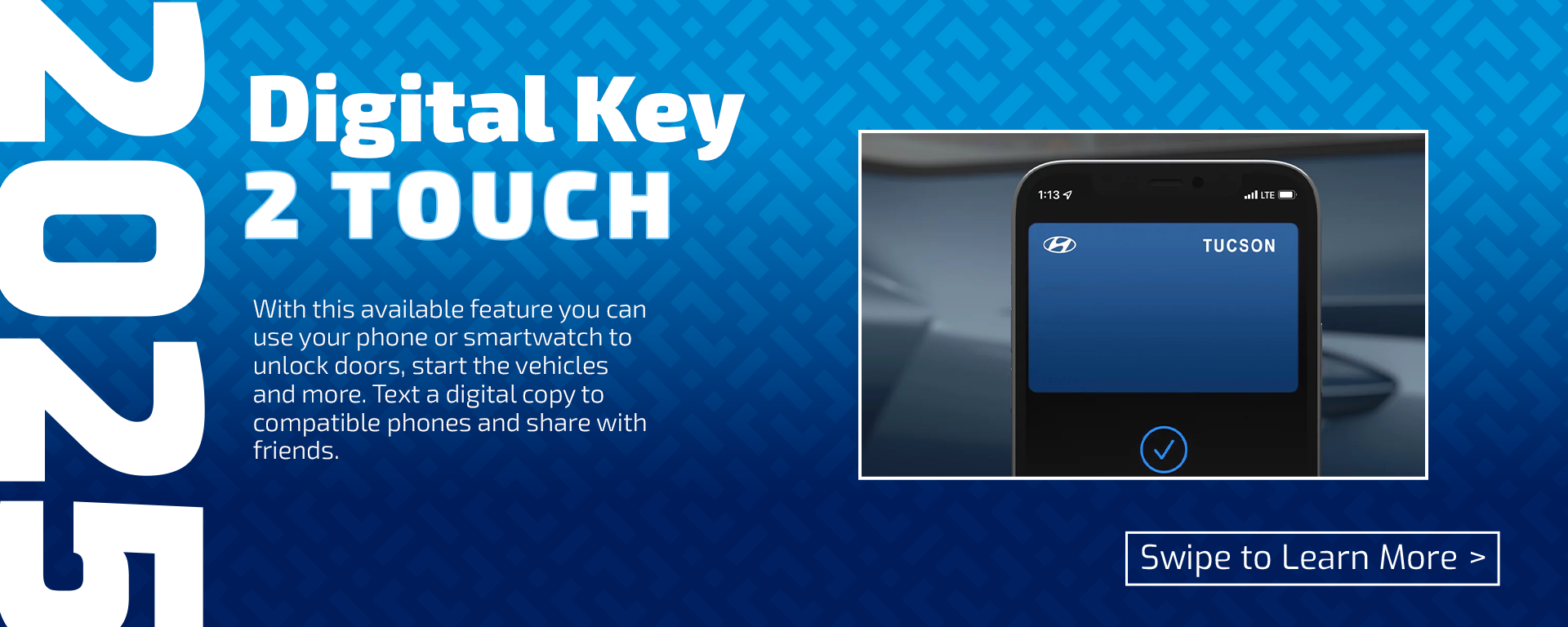 New Hyundai Tucson Digital Key 2 Touch
