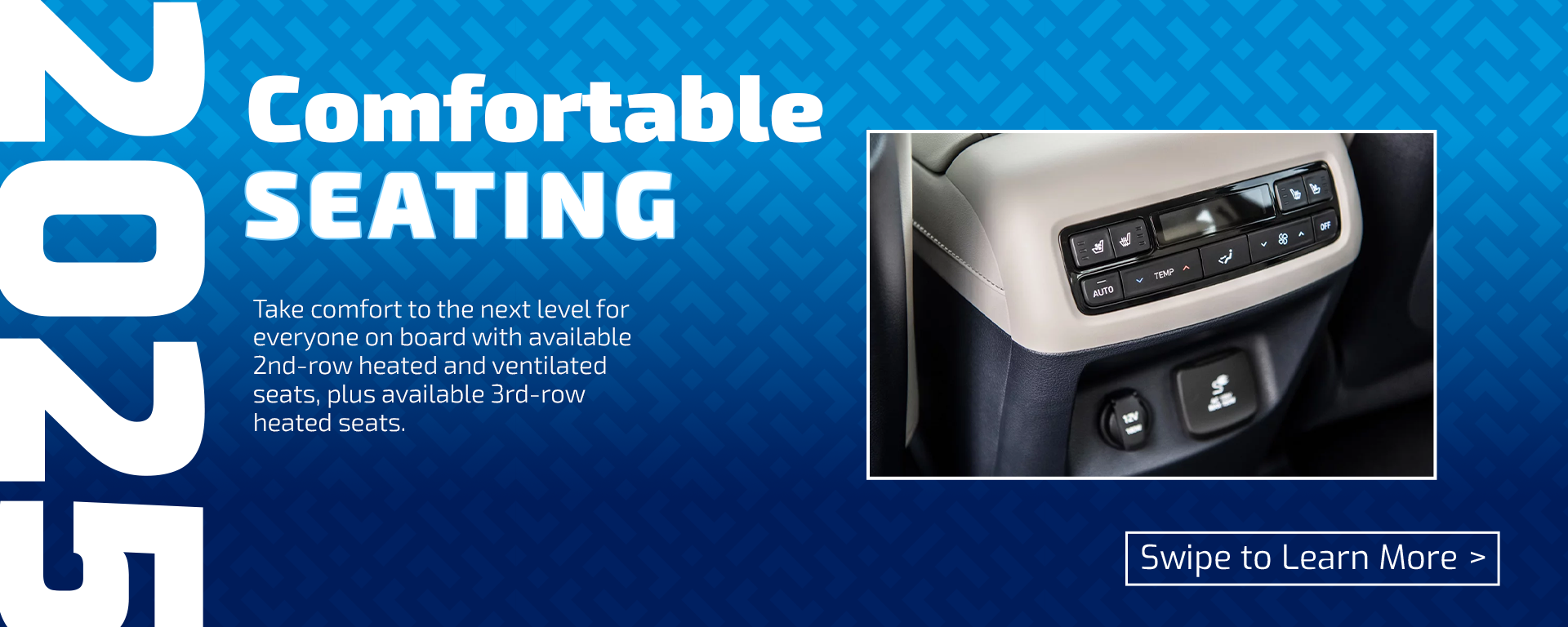 New Hyundai Palisade Comfortable Seating