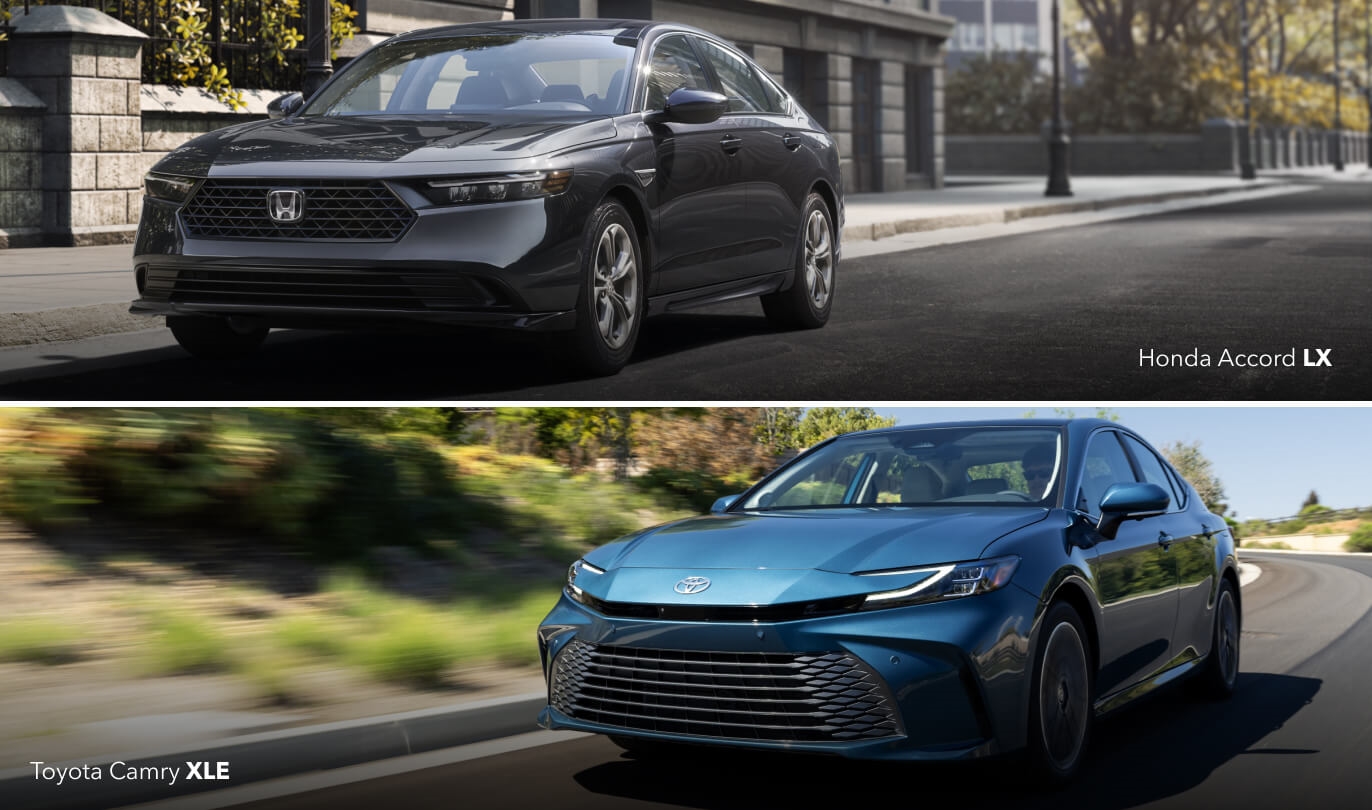 Two Sedans Loaded With Amenities: 2025 Camry vs. Accord