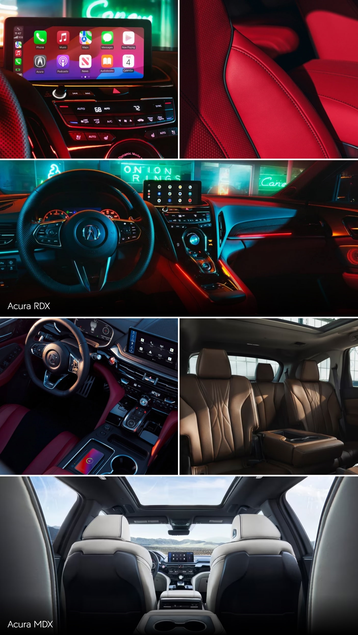 Acura MDX vs. Acura RDX Interior Roominess