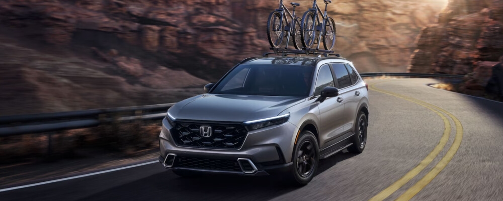 2024 Honda CR-V with Bikes Mounted on Roof