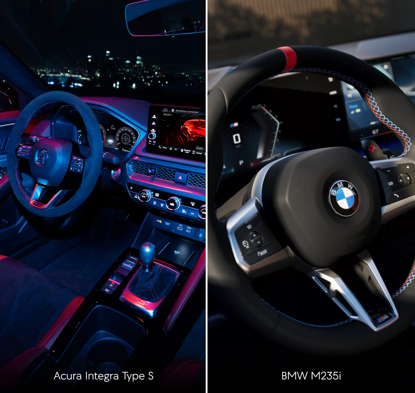 Integra Type S vs. BMW M235i Interior