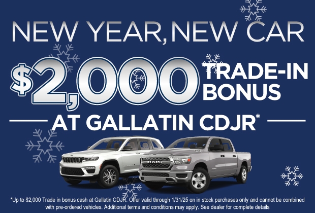 Gallatin CDJR - $2,000 Bonus Offer