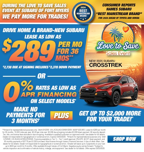 Subaru of Fort Myers new SRPs banner