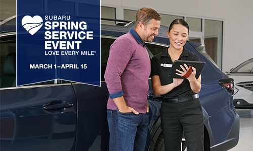 Spring Service Event. Special service savings through April 15.