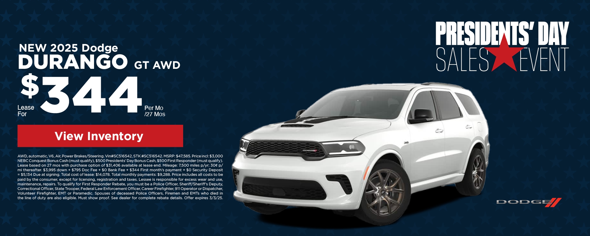 2025 Dodge Durango Offer