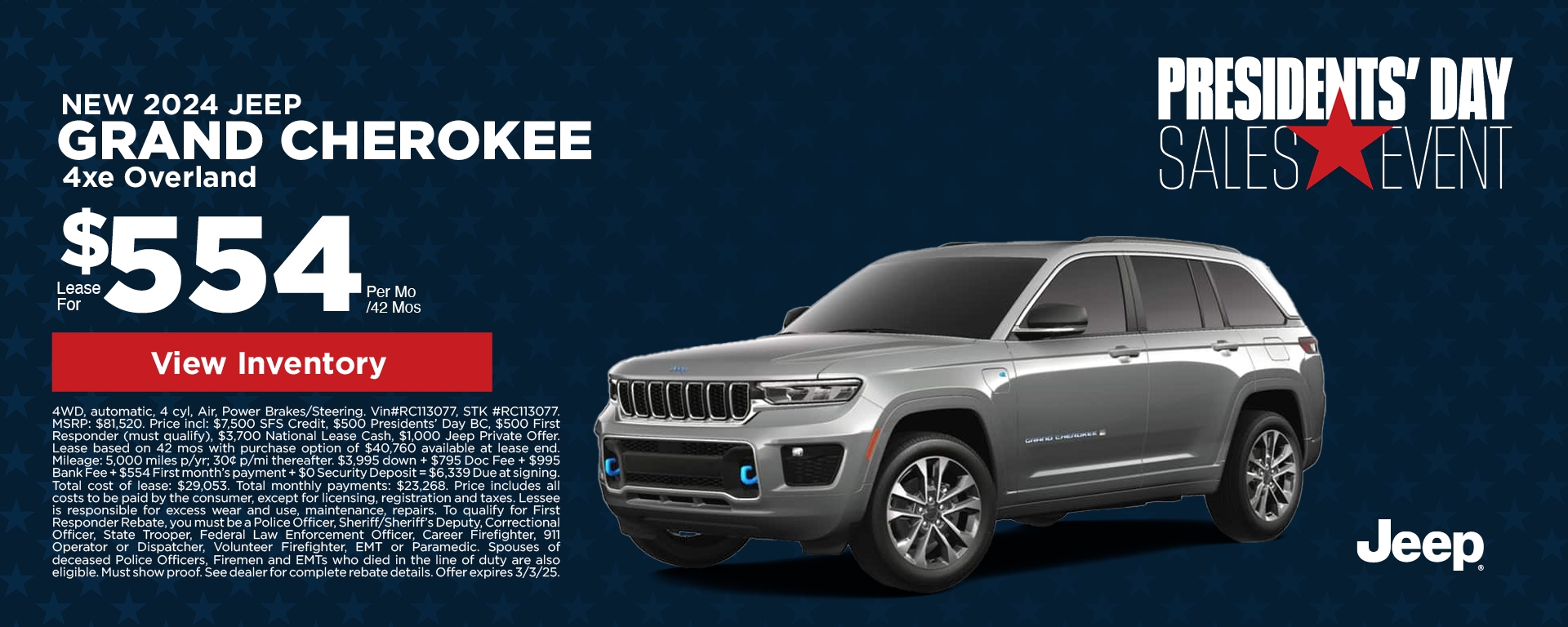 2024 Jeep Grand Cherokee Offer