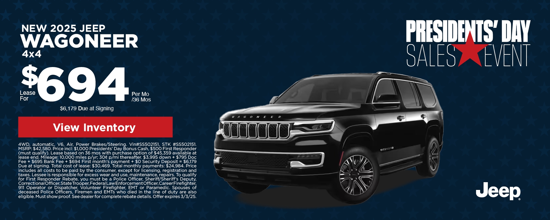 2025 Jeep Wagoneer Offer