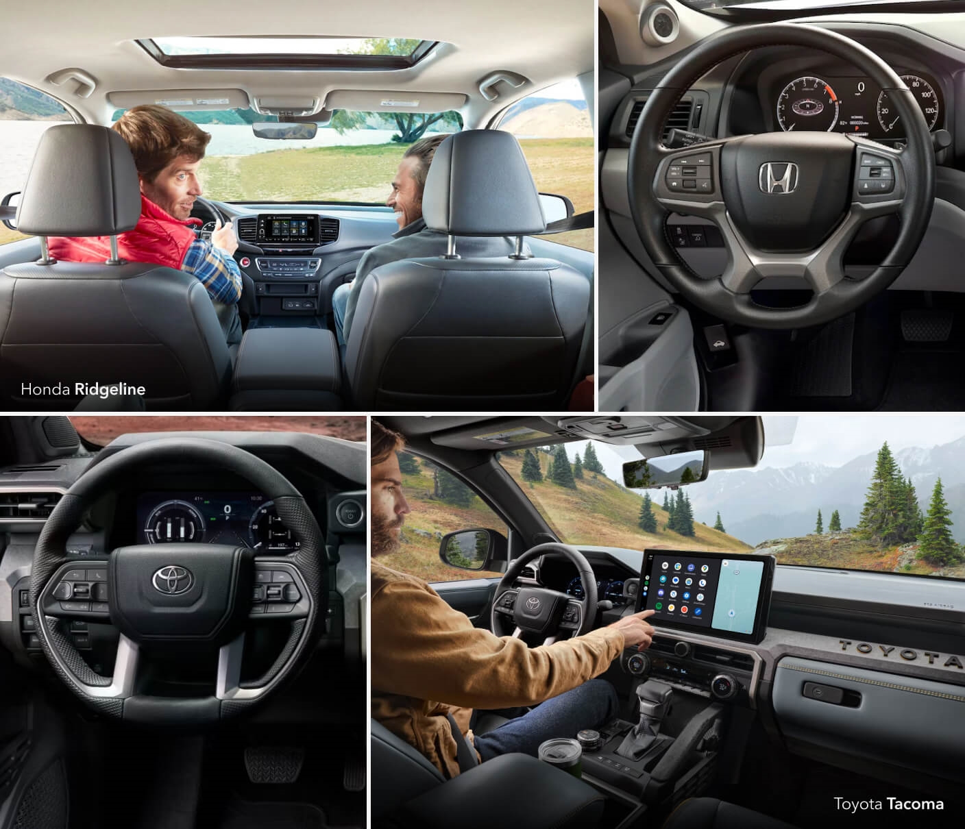 Compare Honda Ridgeline to Toyota Tacoma Features