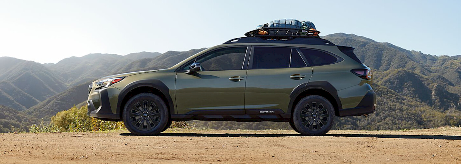 Subaru Outback towing a trailer in Utah
