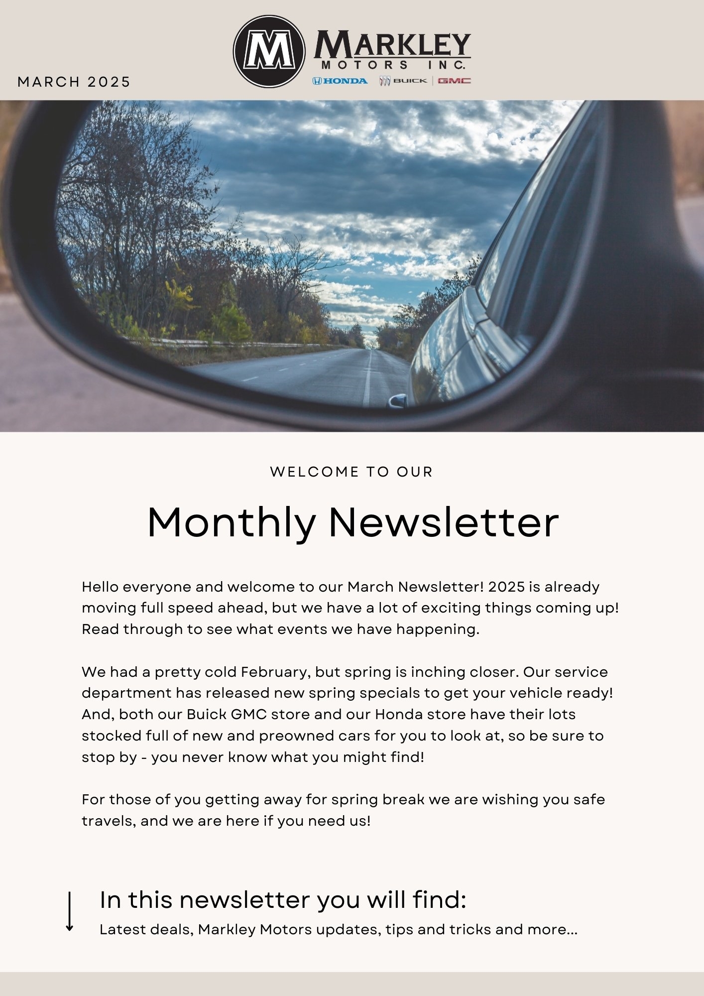 Newsletter Page 1