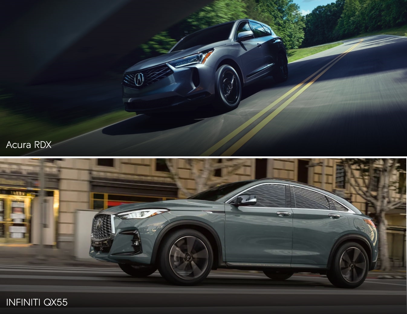 2025 Acura RDX vs. INFINITI QX55 Performance & Fuel Efficiency Specs