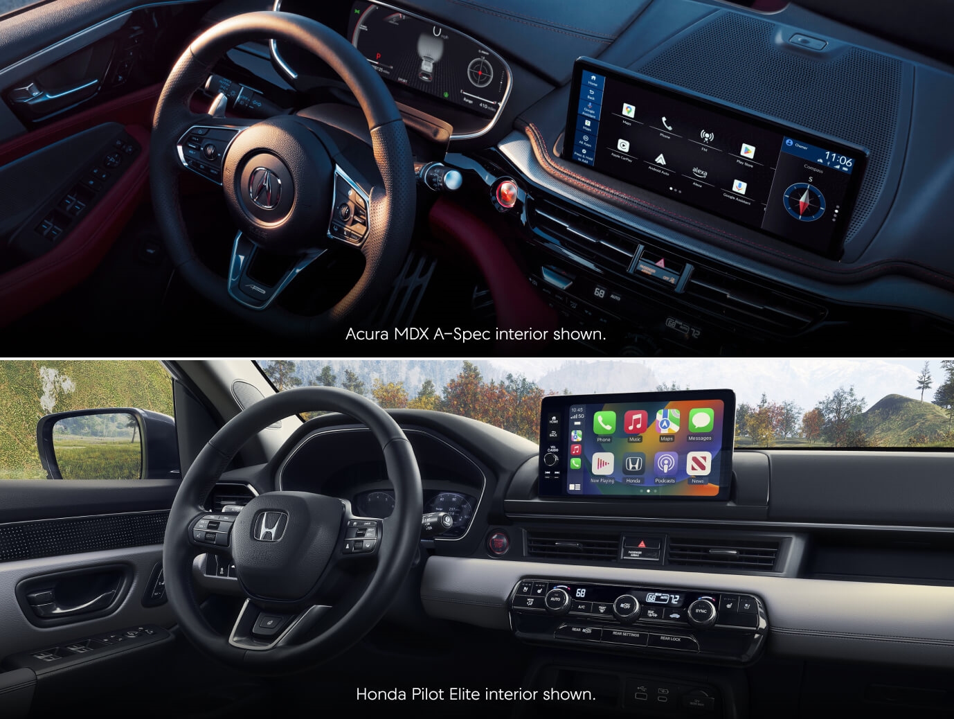 Acura MDX vs. Honda Pilot Styling