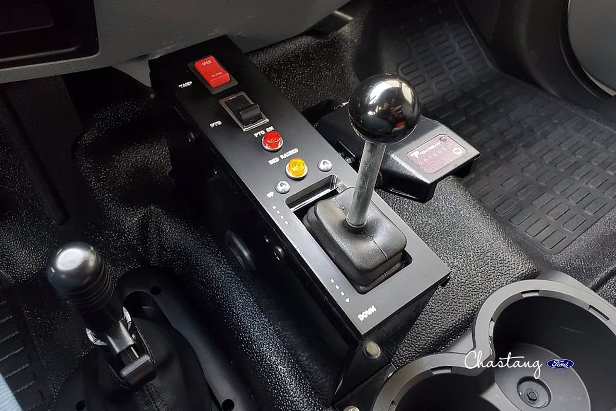 Ford F-750 Dump Truck PTO Lever