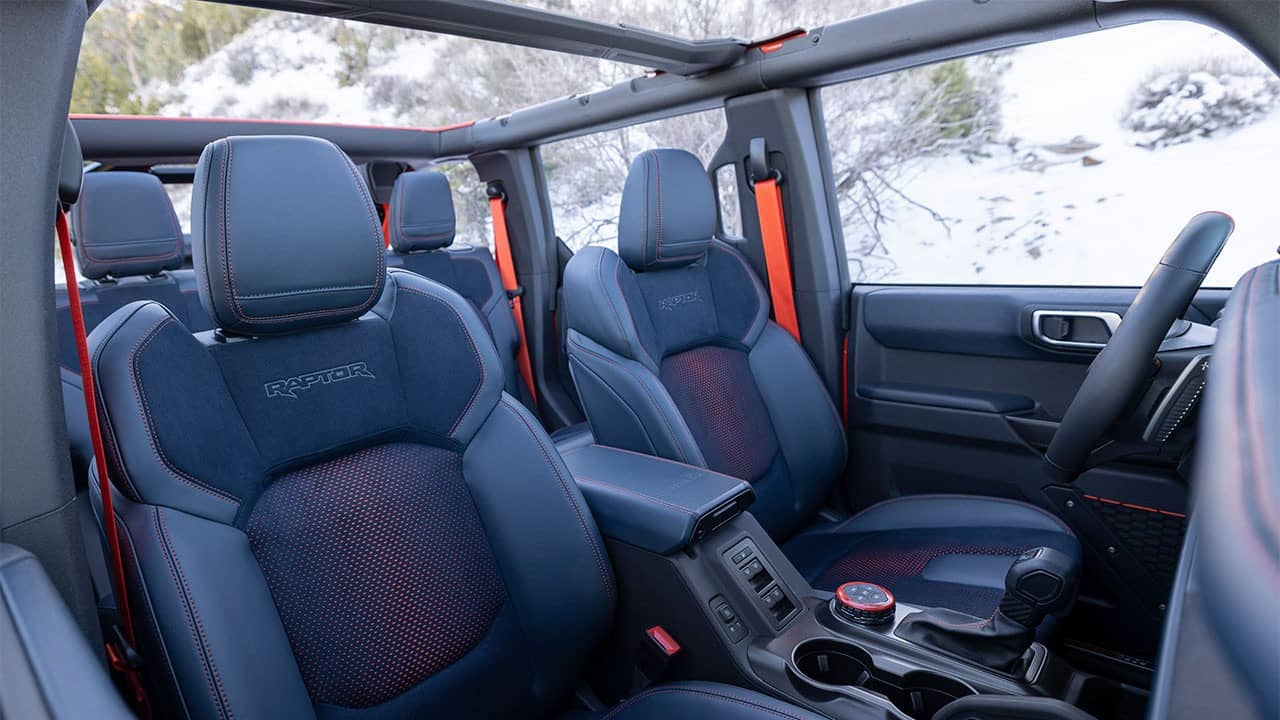 Bronco Raptor Ford Performance-Designed Front Seats