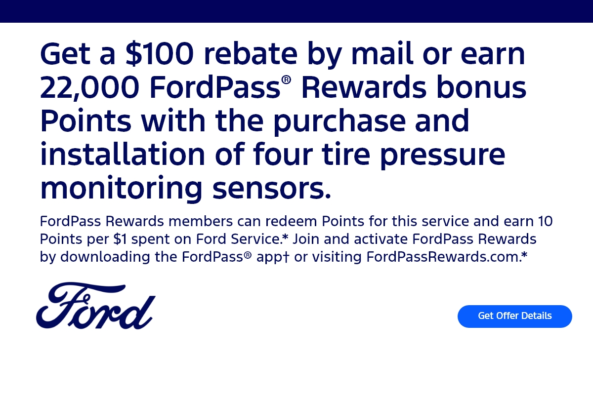 Tire rebate/FordPass® Points