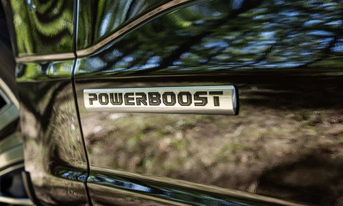 Ford F-150 3.5L PowerBoost Full Hybrid Badge
