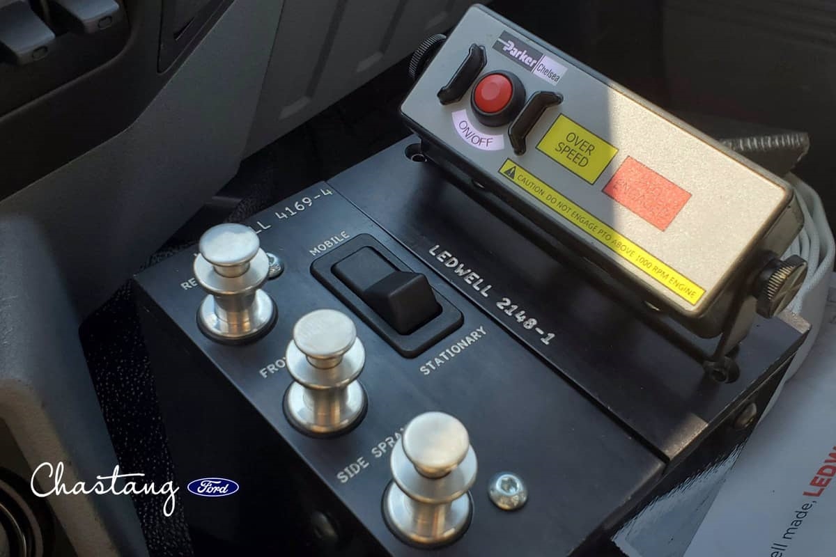 Water Truck Spray Controls in Cab