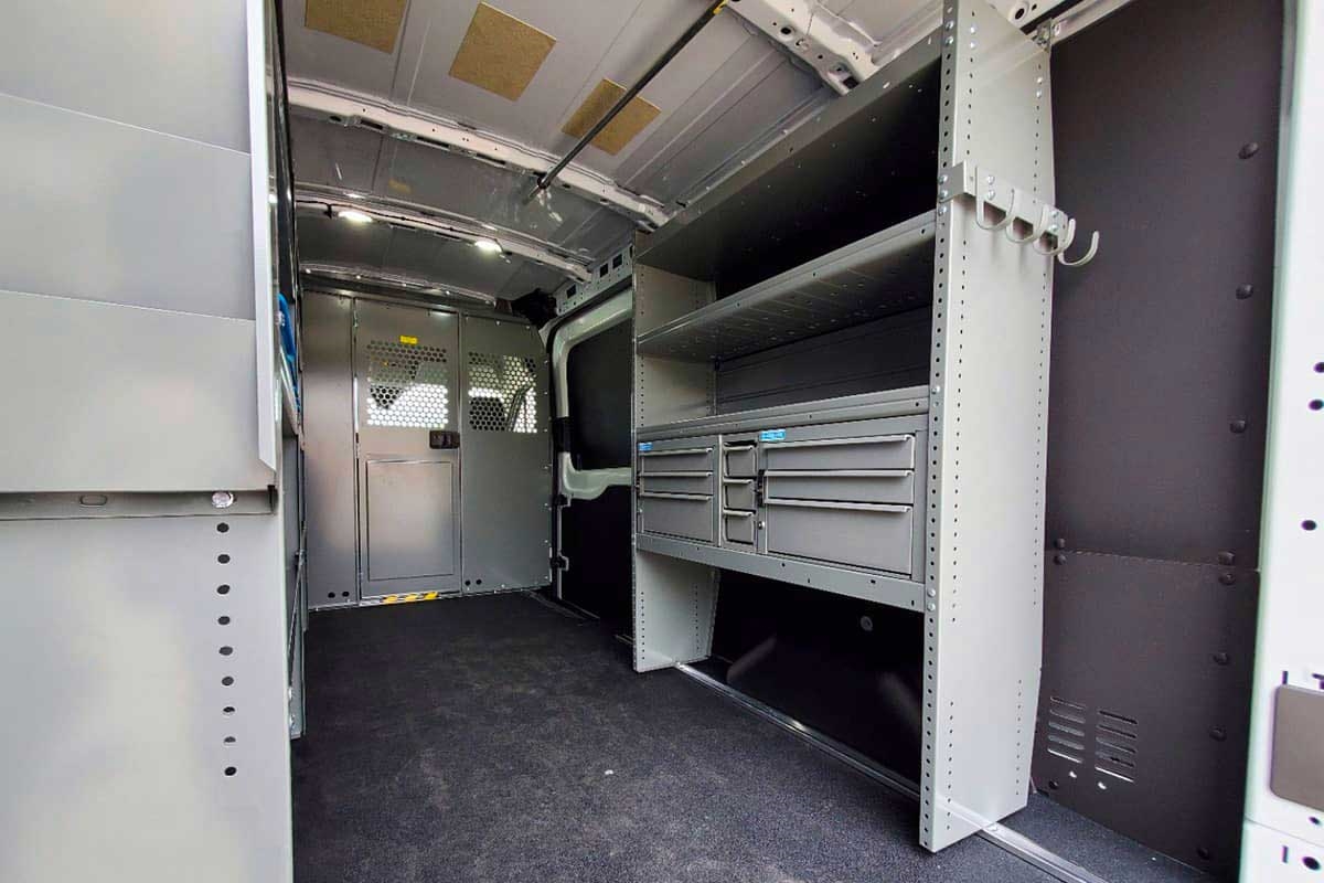 Bins & Compartments Electrician Van Upfit