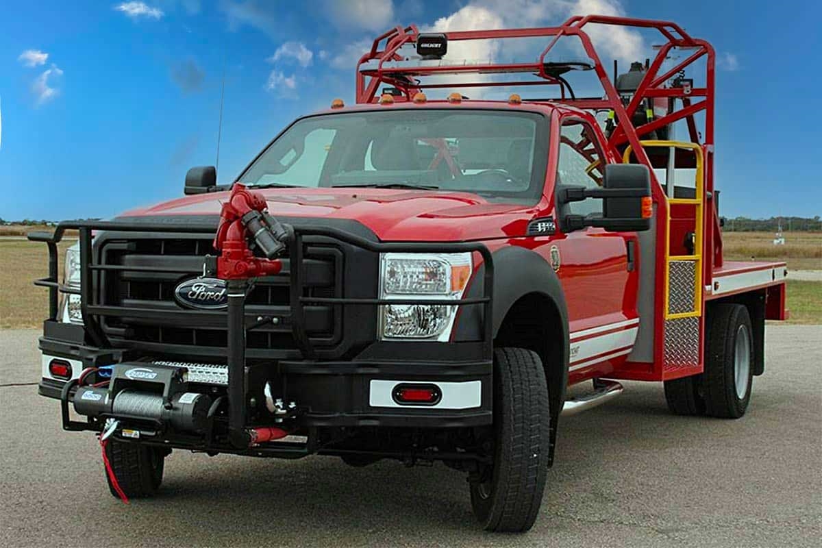 Fire Brush Truck on Ford F-550 in Texas