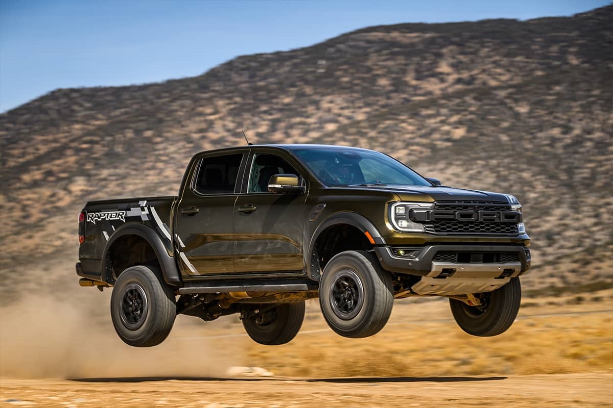 2025 Ford Ranger Raptor Mid-Air