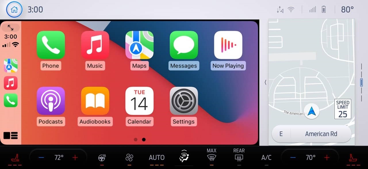 Sync 4 Connected To Apple Compatible Device