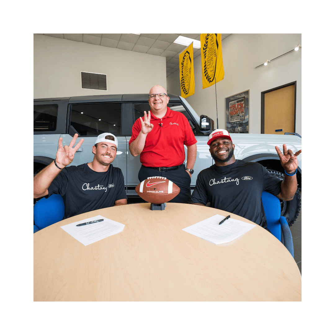 Chastang Ford - Houston Football Stars - Clayton Tune and Donavan Mutin