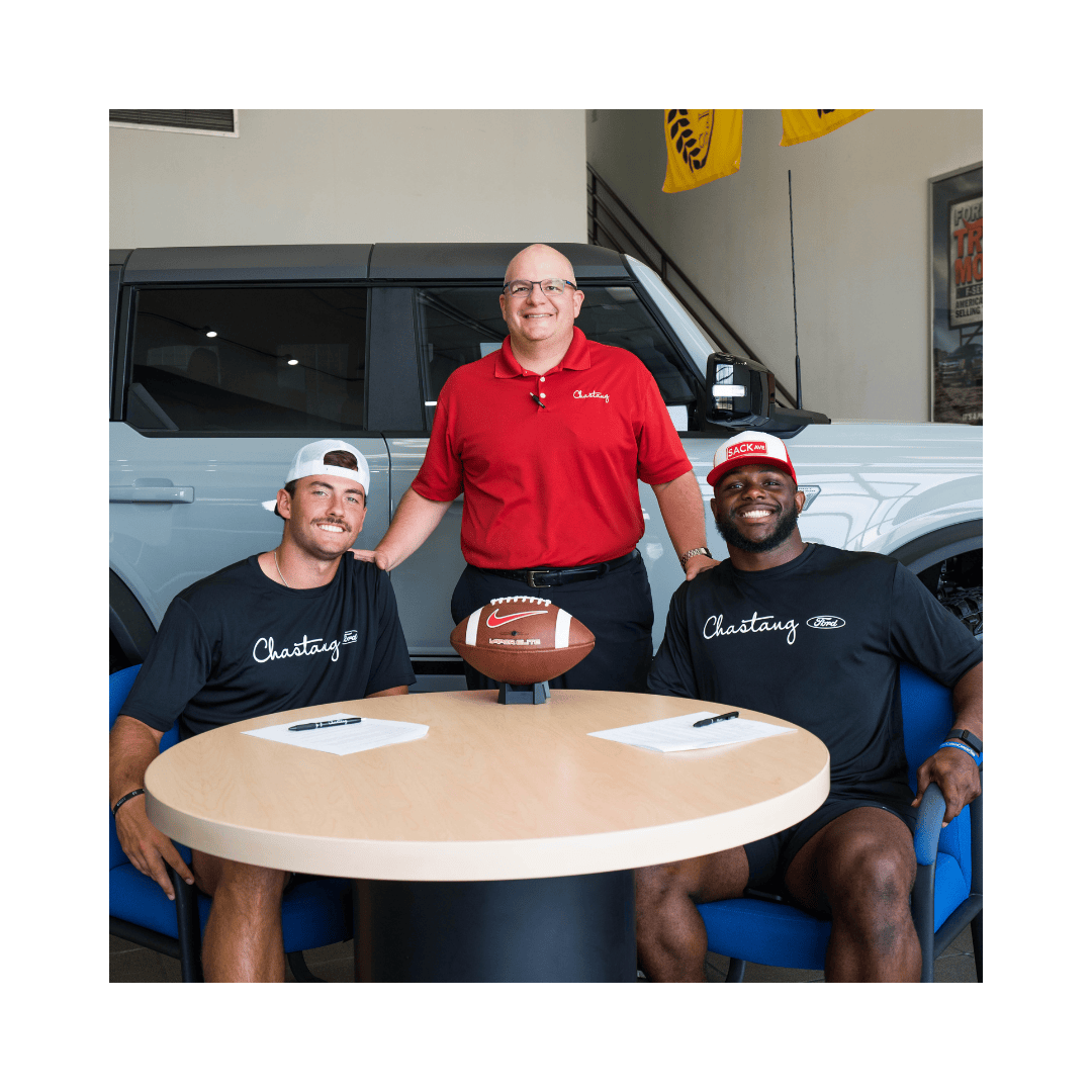 Chastang Ford - Houston Football Stars - Clayton Tune and Donavan Mutin