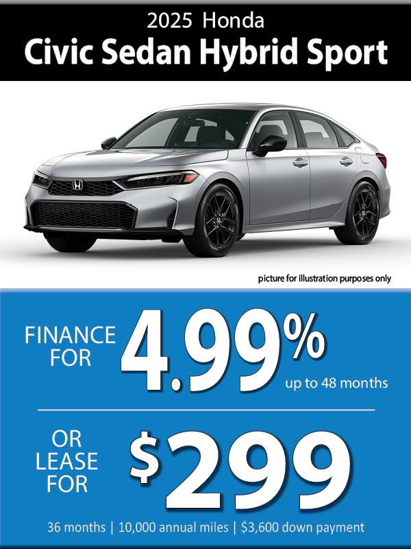 New 2025 Civic Sedan Special