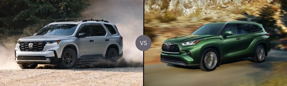Compare the 2025 Honda Pilot vs. 2025 Toyota Highlander