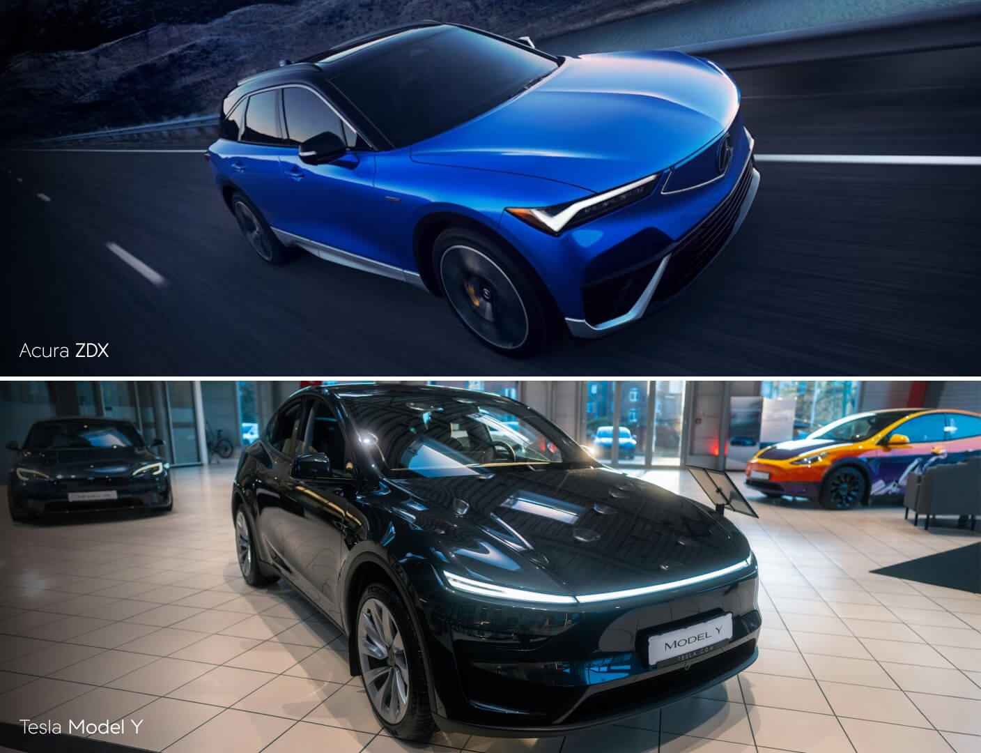 Acura ZDX Versus Tesla Model Y Dimensions & Drive Feel