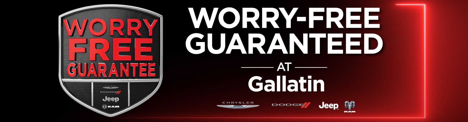 Gallatin Chrysler Dodge Jeep RAM Worry Free Guarantee