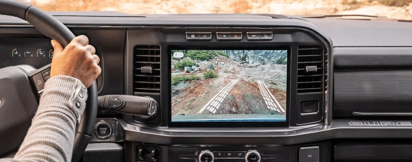 The dash of a 2025 Ford F-350.