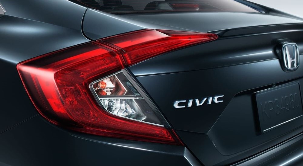 Brake light on a black used 2016 Honda Civic for sale near North Bergen.