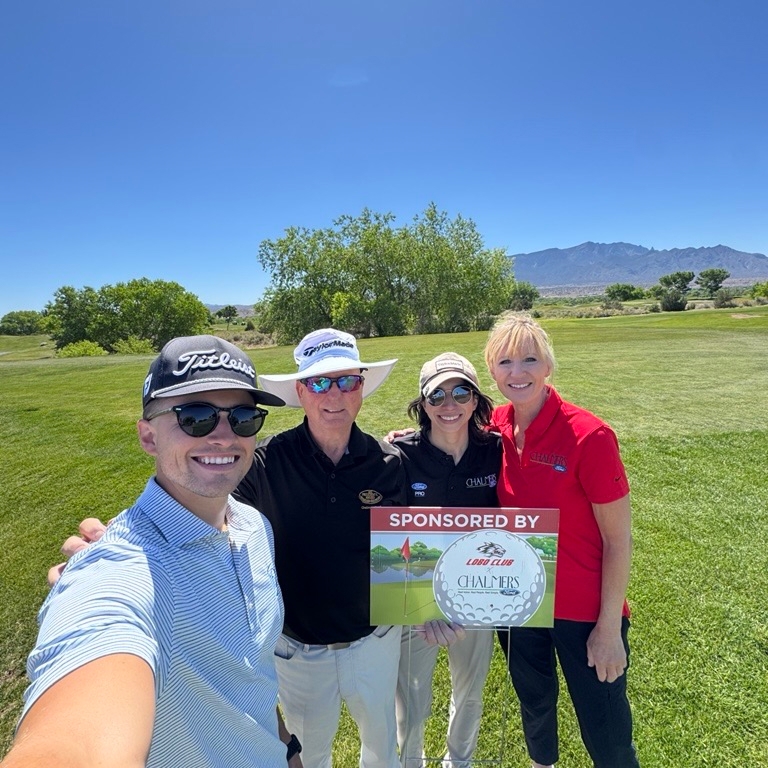 the Chalmers Ford team at the UNM Lobo Club Golf Tournament 