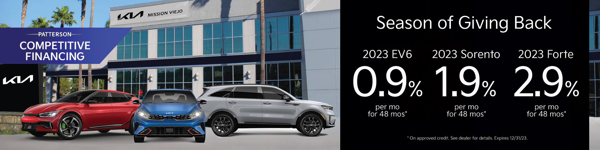 Season of Giving Back at Mission Viejo Kia