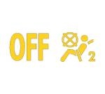 Volkswagen warning light indicator for passenger airbag