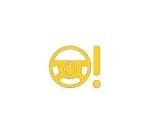 Volkswagen warning light indicator of steering wheel