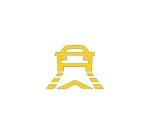 Volkswagen warning light indicator for front scan system malfunction.
