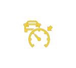 Volkswagen warning light indicator for cruise control and front assist