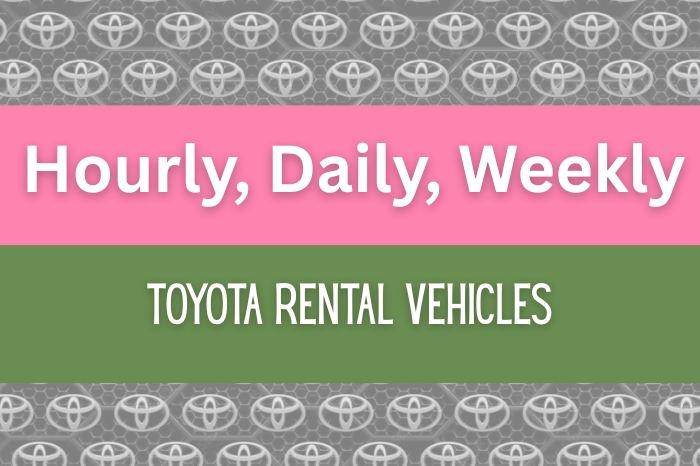 Toyota Rentals Available! 