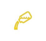 Volkswagen warning light indicator of container spilling for adBlue level warning