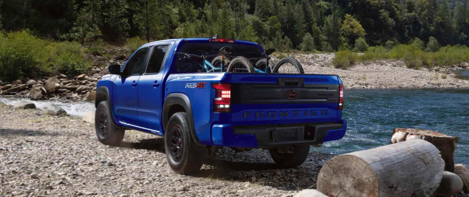 Nissan Frontier at the creek