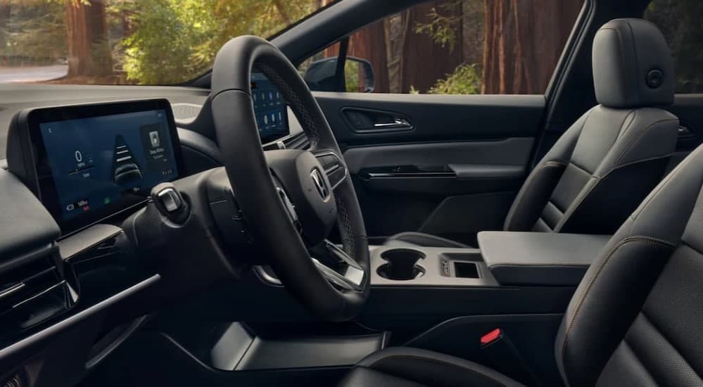 The black interior in a 2025 Honda Prologue.