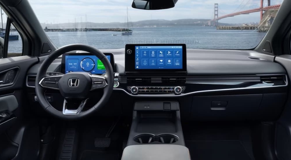The black dash in a 2025 Honda Prologue.